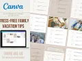 Stress-free family vacation tips, including ideas for camping familial var. Learn how to pack, plan, and enjoy your trip with these 50 editable tips.