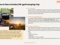 Learn how to plan a camping trip with tips on time selection, essential gear like a Jackery Solar Generator, and fun activities for an off-grid adventure.