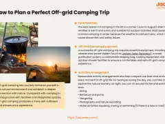 Learn how to plan a camping trip with tips on time selection, essential gear like a Jackery Solar Generator, and fun activities for an off-grid adventure.