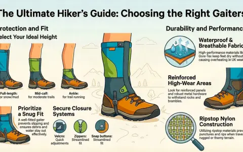 Gaiters protect your legs and boots from snow, mud, and debris. This guide shows different heights and features of gaiters for hiking.