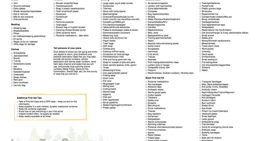 Your ultimate camping checklist printable, organized by category for a stress-free outdoor adventure.